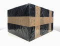 Black packet parcel