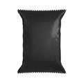 Black packing isolated on white background. 3d render