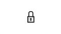 Black Padlock Icon on White Background Security Concept Royalty Free Stock Photo