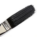 Black paint brush stroke texture Royalty Free Stock Photo