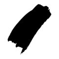 Free hand brush stroke black vector icon. Hand drawn grunge style isolated element Royalty Free Stock Photo