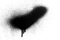 Black paint splat