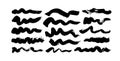 Black paint wavy brush strokes vector collection. Royalty Free Stock Photo