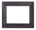 Black painted flat wooden picture frame