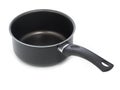 Black pan, stewpot with non-stick coating isolated on a white background Royalty Free Stock Photo