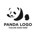 Black panda logo