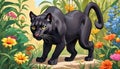 Black Panther Leopard Jaguar Panthera cougar cat