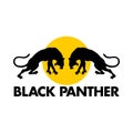 Black Panther Silhouette Vector Logo Design Inspiration