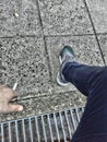 cigarette, concrete, leg, arm, ghetto, sneakers, hdr