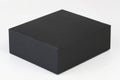 Black paper box perspective view Royalty Free Stock Photo