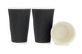 Black Paper Cups Royalty Free Stock Photo