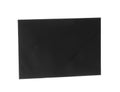 Black paper envelope isolated on white. Mail service