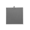 Black paper note and metal paper cilp Royalty Free Stock Photo
