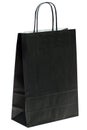 Black paper shopping bag