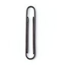 A black paperclip isolated on a white background ideal for organizing documents and papers efficiently in an office or school Royalty Free Stock Photo