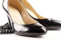 Black patent-leather shoes