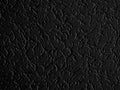 Black pattern textured leather background close up.