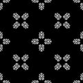 Black Pattern With White Ornament