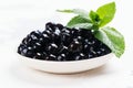 Black pearls of tapioca Royalty Free Stock Photo