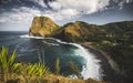 Black pebble beach on Maui, Hawai `i Royalty Free Stock Photo