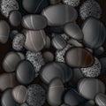 Black pebble stones background