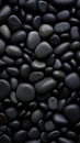 black pebbles background Royalty Free Stock Photo