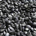 Black pebbles background