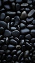 black pebbles background Royalty Free Stock Photo