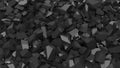 Black pebbles pile