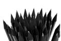 Black pencils background Royalty Free Stock Photo