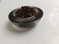 Black pepper in a bowl