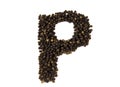 Black pepper corns on white background Royalty Free Stock Photo