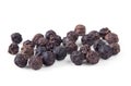 Black pepper isolated on white Royalty Free Stock Photo