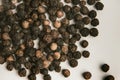 Black pepper peas in close-up Royalty Free Stock Photo