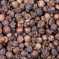 Black pepper peppercorns close up Royalty Free Stock Photo