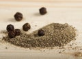 Black pepper powder Royalty Free Stock Photo