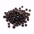 black pepper seeds isolated on a clear white background Royalty Free Stock Photo