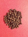 Black pepper seeds pile from top on texture background Royalty Free Stock Photo