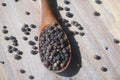Black pepper seeds Royalty Free Stock Photo