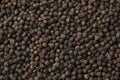 Black peppercorns close up full frame Royalty Free Stock Photo