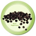 Black Peppercorns Icon Royalty Free Stock Photo