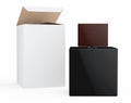 Black Perfume Bottle and Package Box