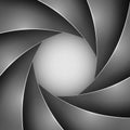 Black photo shutter aperture Royalty Free Stock Photo