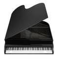 Black piano Royalty Free Stock Photo