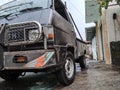 black pickup car parked