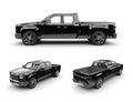 Black pickup truck Royalty Free Stock Photo