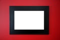 Black Picture Frame On Red Wall