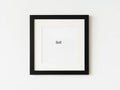 Black picture frame, 8x8, isolated on white background Royalty Free Stock Photo