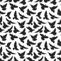 Pigeon silhouette pattern