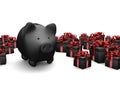 Black Piggy Bank Black Gifts